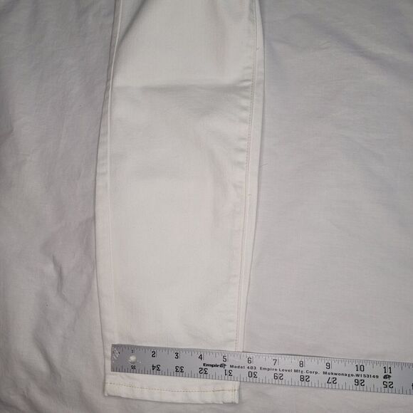 NWT prAna Jeans Womens White Sienna Fitted Stretch 5 Pocket Size 12 New - Picture 6 of 9